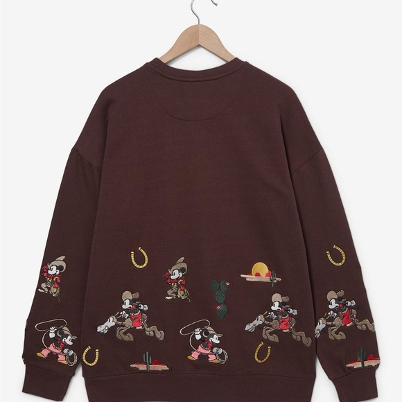 NWT - Disney Unisex Crewneck Embroidered Western Sweater Limited Edition - Picture 2 of 8